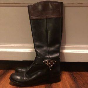 Michael Kors leather riding boots